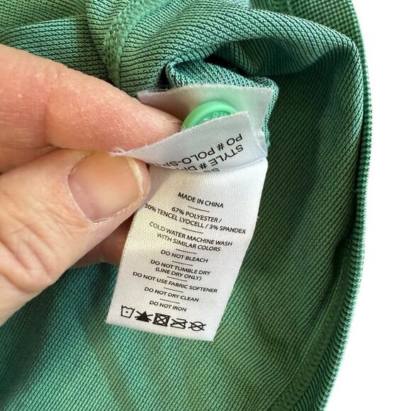 Rhone Delta Pique Polo Men's Performance DPP-181 Green L Athleisure Athletic - Picture 7 of 9